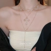 Vòng cổ DREZEW ngôi sao chéo đính kim cương - Áo len cổ điển, 64.170 VND 8