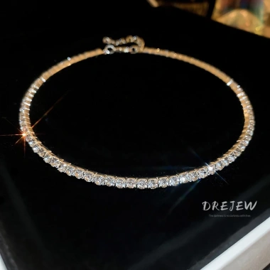 Vòng Cổ Kim Cương DREJEW Cao Cấp Pháp Cổ Điển Không Gây Dị Ứng 38.130 VND 2