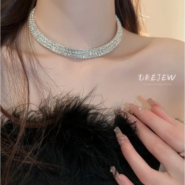 Vòng Cổ Kim Cương DREJEW Cao Cấp Pháp Cổ Điển Không Gây Dị Ứng 38.130 VND 6
