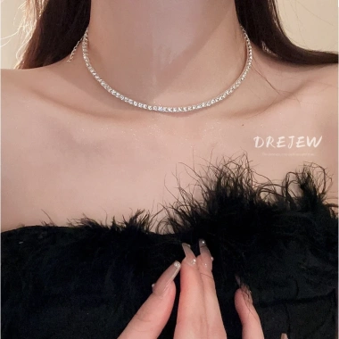 Vòng Cổ Kim Cương DREJEW Cao Cấp Pháp Cổ Điển Không Gây Dị Ứng 38.130 VND 7