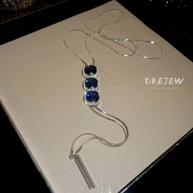 Vòng cổ kim cương siêu sáng bóng DREJewel - Điều chỉnh dễ dàng, đa năng cho áo len