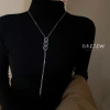 Vòng cổ kim cương siêu sáng bóng DREJewel - Điều chỉnh dễ dàng, đa năng cho áo len 7