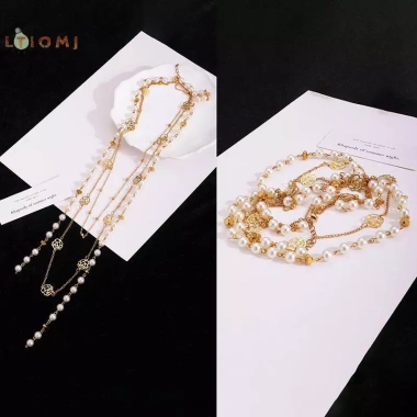 Vòng cổ mô phỏng ngọc trai hai lớp nữ - Quà tặng tinh tế, chỉ 51,920₫