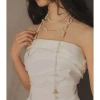 Vòng cổ ngọc HOT TREND dài nhiều lớp, hoàn hảo áo dài - Giá 69.500₫ 7