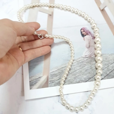 Vòng cổ ngọc trai nhân tạo thời trang áo dài cách tân - giảm còn 19,999 VNĐ