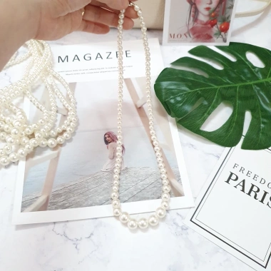 Vòng cổ ngọc trai nhân tạo thời trang áo dài cách tân - giảm còn 19,999 VNĐ