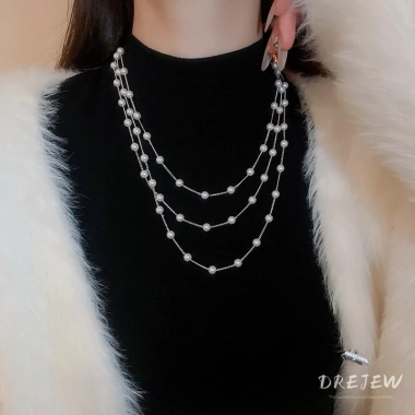 Vòng cổ ngọc trai nhiều lớp DREJEW - Thiết kế sang trọng, giảm giá tới 37.200₫