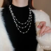 Vòng cổ ngọc trai nhiều lớp DREJEW - Thiết kế sang trọng, giảm giá tới 37.200₫ 7