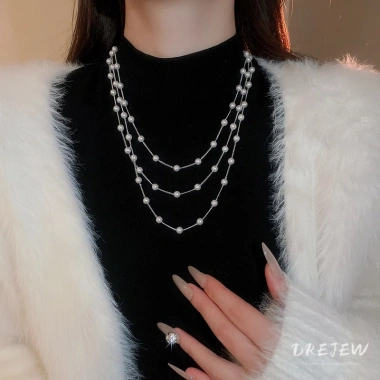 Vòng cổ ngọc trai nhiều lớp DREJEW - Thiết kế sang trọng, giảm giá tới 37.200₫