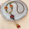 Vòng cổ nữ Vintage Bohemian dây dài gốm phong cách dân tộc Trung Quốc giá ưu đãi 2