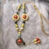Vòng cổ nữ Vintage Bohemian dây dài gốm phong cách dân tộc Trung Quốc giá ưu đãi 10