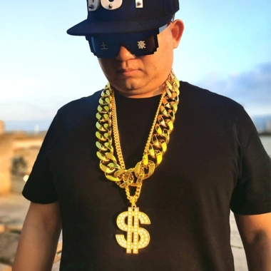 Vòng cổ vàng giả nhựa dày phong cách Hip Hop - Giá chỉ 69.539₫, giảm 20% 9 Vòng cổ vàng giả nhựa dày phong cách Hip Hop - Giá chỉ 69.539₫, giảm 20% 9