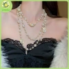 Vòng cổ vàng hai lớp mô phỏng ngọc trai nữ, dây chuyền - Quà Mỹ 33.600₫ 4