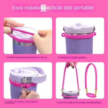 Vòng dây rút silicon JIWANARCLAY - Cầm cốc, chai tiện lợi, DIY sáng tạo, giá 29.150₫ 3
