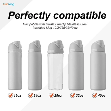 Vòng đệm chai nước & nút chặn cao su silicone không BPA tương thích Owala FreeZip 24oz 32oz 40oz