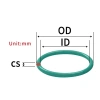 Vòng đệm Ouling CS1mm Xanh FKM OD3-30mm FPM giảm giá bán buôn 37.399 VND 10