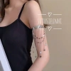 Vòng đeo bắp tay kim loại tua rua dài phong cách punk phụ kiện cosplay cánh tay 6