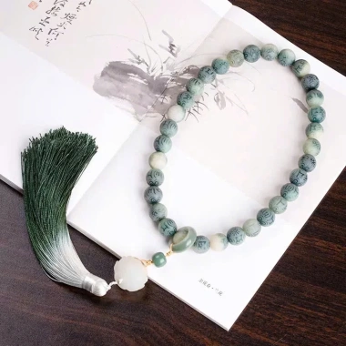 Vòng Đeo Tay Bồ Đề 32 Hạt Khắc Lục Tự - Đại Minh Chú Om MaNi PadMe Hum, Niệm Phật, 165.000 VND 6