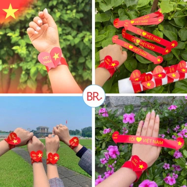 Vòng đeo tay Tôi Yêu Việt Nam - Sỉ 100 tặng 20 tem tim, ý nghĩa, giá 36.000₫ 2 Vòng đeo tay Tôi Yêu Việt Nam - Sỉ 100 tặng 20 tem tim, ý nghĩa, giá 36.000₫ 2