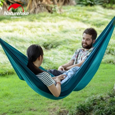Võng đôi dã ngoại siêu nhẹ Naturehike NH21DC011, tải 180kg, đủ dây móc, 380k
