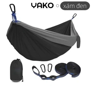 Võng đôi YAKO siêu nhẹ ngoài trời - Vải dù, thích hợp cắm trại, giá 142.000₫
