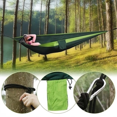Võng đôi YAKO siêu nhẹ ngoài trời - Vải dù, thích hợp cắm trại, giá 142.000₫
