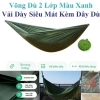 Võng Dù 2 Lớp Màu Xanh Vải Dày Siêu Mát - Kèm 2m Dây Dù Giá 119k Giảm Sốc