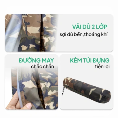 Võng Dù Dã Ngoại Thái Lan 2 Lớp Lâm Tùng - Gọn Nhẹ, Kèm Túi Đựng & Dây Dù 5m, 119k