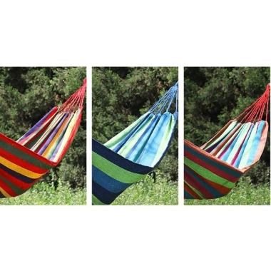 Võng Du Lịch Canvas 190cm - Nhiều màu, gấp gọn, nhẹ, kèm túi & dây, lý tưởng cho cắm trại dã ngoại 6