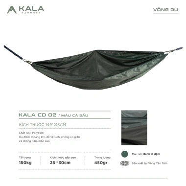 Võng dù polyester 2 lớp siêu bền, tặng 5m dây, giá chỉ 95.000 VNĐ 7