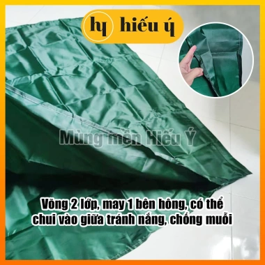 Võng dù Thái Lan 2 lớp mát rượi khổ siêu lớn 2m1x1m5 tặng 4m dây Giá chỉ 89.000 đồng