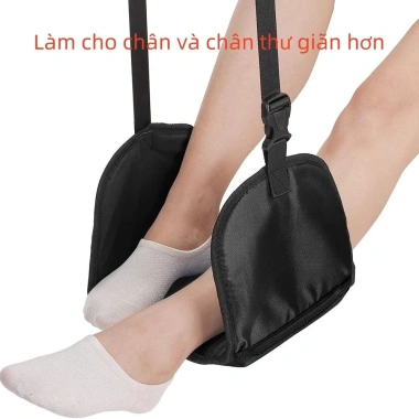 Võng gác chân xếp gọn du lịch - Chống mỏi chân khi bay, giảm giá 75.000₫