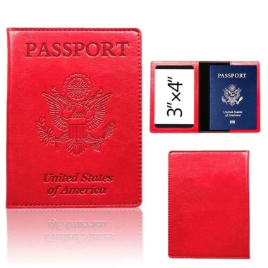Vòng Hộ Chiếu Da PU Nam Nữ - Đựng ID, Thẻ Tín Dụng, Vé Máy Bay, Check‑in - 51.624₫ 5