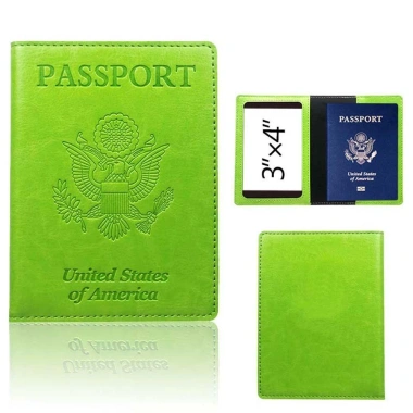 Vòng Hộ Chiếu Da PU Nam Nữ - Đựng ID, Thẻ Tín Dụng, Vé Máy Bay, Check‑in - 51.624₫ 9