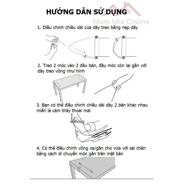 Võng kê chân gác chân văn phòng du lịch tiện lợi - Gập gọn, giảm mỏi, giá 130k 8