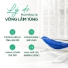 Võng lưới 130x250/160x250cm, cán thép 60cm, Lâm Tùng cao cấp, siêu dày, khoen lớn - Giá 150.000 VND 2