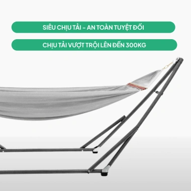 Võng lưới 130x250/160x250cm, cán thép 60cm, Lâm Tùng cao cấp, siêu dày, khoen lớn - Giá 150.000 VND 5 Võng lưới 130x250/160x250cm, cán thép 60cm, Lâm Tùng cao cấp, siêu dày, khoen lớn - Giá 150.000 VND 5