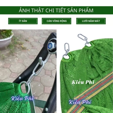 Võng Lưới 2 Lớp Bền Bỉ, Thoáng Mát, Khung Thép Cứng Cáp - Giá Chỉ 100.000đ 9 Võng Lưới 2 Lớp Bền Bỉ, Thoáng Mát, Khung Thép Cứng Cáp - Giá Chỉ 100.000đ 9