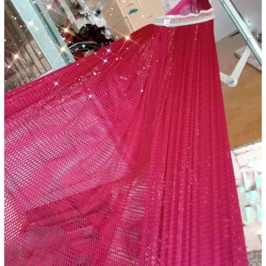 Võng Lưới 2 Lớp Đầu Nẹp Vải Cứng Bền Đẹp Màu Đỏ 2m4x1m4 - Giá chỉ 95.000đ 8