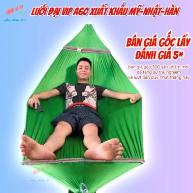 Võng lưới cán thép cao cấp 2 lớp 220cm đa dụng - Giá giảm 105k, không khung