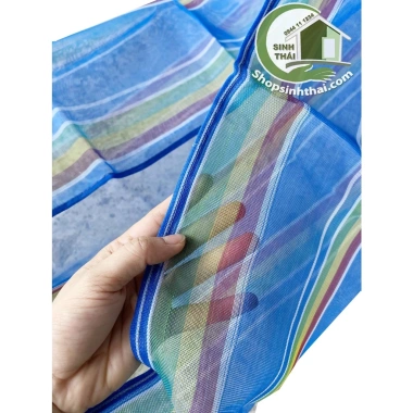 Võng lưới cước dày siêu bền, đẹp cho ngoài trời - màu xanh dương, giá 45.000 VND
