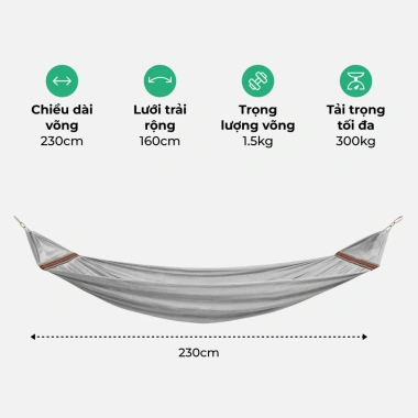 Võng lưới đại A60 cán thép Lâm Tùng siêu dày, chịu tải 300kg - Giá rẻ vô địch 131k