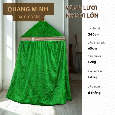 Võng Lưới Đại Quang Minh 2m4 Thép - Siêu bền, Giá khuyến mại 90.000 VNĐ 3