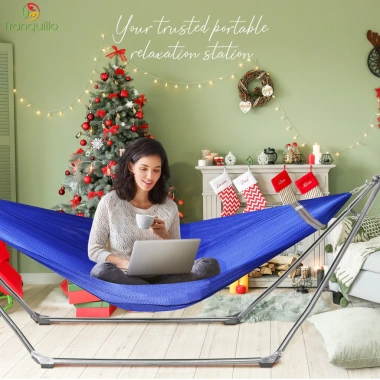 Võng lưới Đại VIP Xanh Dương 160x230cm Siêu Dày Xuất khẩu Lâm Tùng 168.000 VND 6