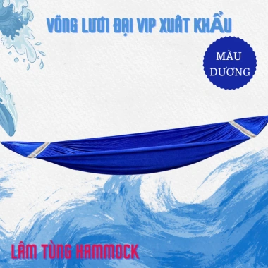 Võng lưới Đại VIP Xanh Dương 160x230cm Siêu Dày Xuất khẩu Lâm Tùng 168.000 VND 8