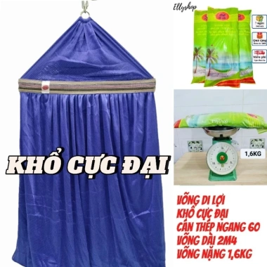 Võng lưới dòng cao cấp cỡ lớn ngang 60cm dài 2m4 - 1,6kg - Giá chỉ 115.000 VNĐ