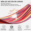 Võng MUZEE Canvas Đan Sợi Nhiều Màu - Chống Lật, Kèm Túi Dây, Dễ Cắm Trại Dã Ngoại 6