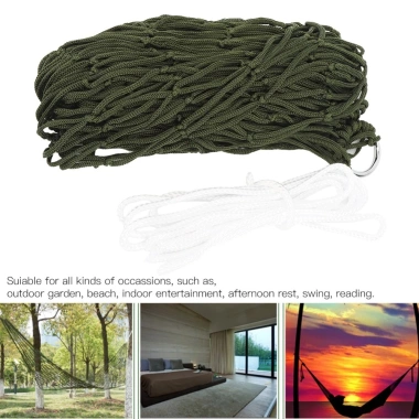Võng Ngoài Trời MUVAKO - Lưới Nylon Bền Bỉ, Dễ Lắp Đặt, Phù Hợp Cắm Trại Du Lịch 9