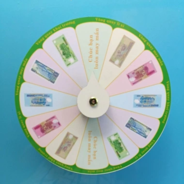 Vòng quay may mắn 12 ô, ĐK 25cm, cao 7cm - Quà Tết, trò chơi lì xì, giá 79.000₫ 6