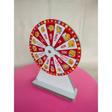 Vòng quay may mắn Lì Xì 25cm x 35cm - 16 ô, giá ưu đãi 117.000₫